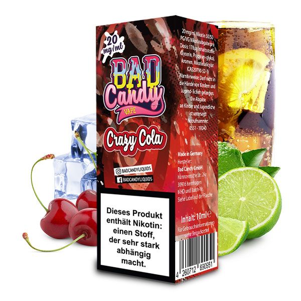 Bad Candy Crazy Cola 10ml Salt Liquid