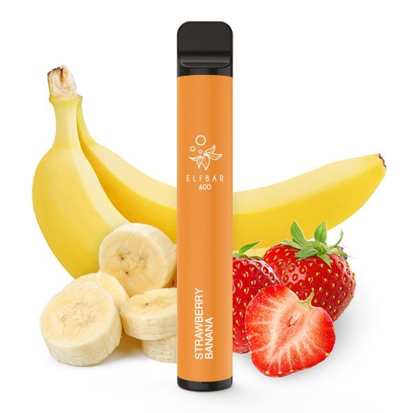 Elfbar 600 Einweg E-Zigarette Strawberry Banana 20mg