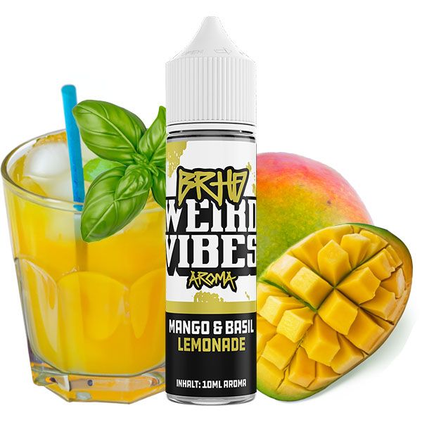 BRHD Weird Vibes Mango &amp; Basil Lemonade 10ml Aroma