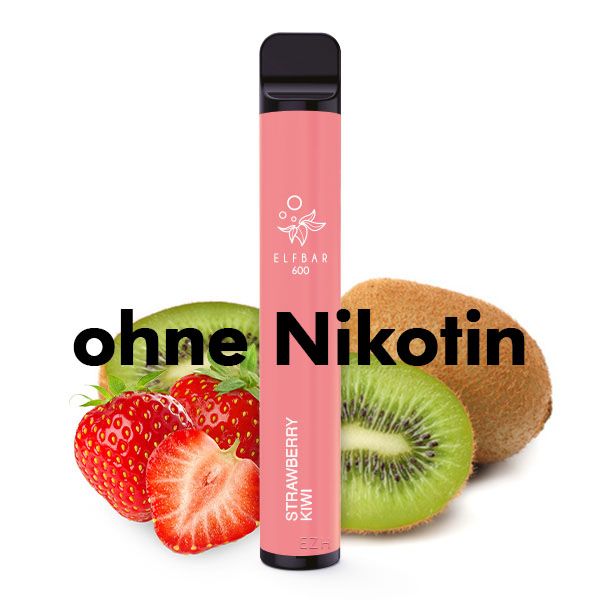 Elfbar 600 Einweg E-Zigarette Strawberry Kiwi ohne Nikotin