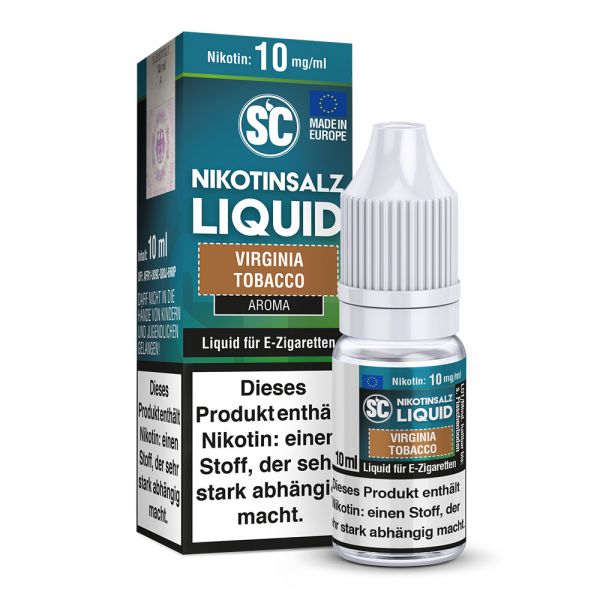Virginia Tobacco, Nikotinsalz-Liquid, 10ml