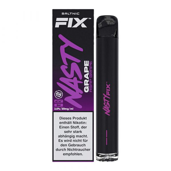 Nasty FIX - ASAP Grape, Einweg E-Zigarette, 2ml, 20mg