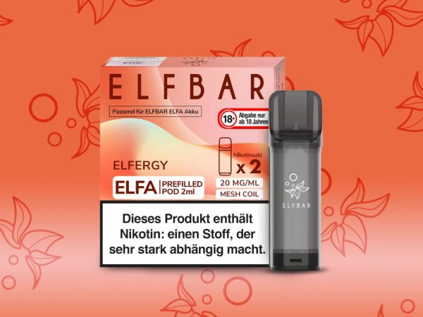 Elfbar ELFA Pods Elfergy 20mg I 2 Stk !!Vorbestellung!!