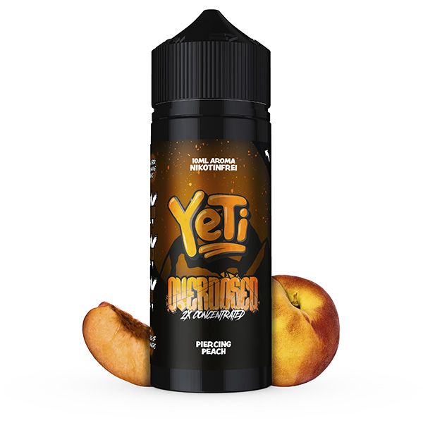Yeti Overdosed Piercing Peach 10ml Aroma