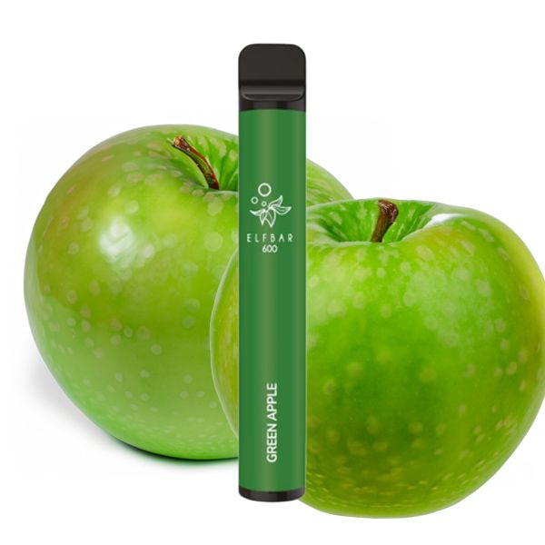 Elfbar 600 Einweg E-Zigarette Green Apple 20mg