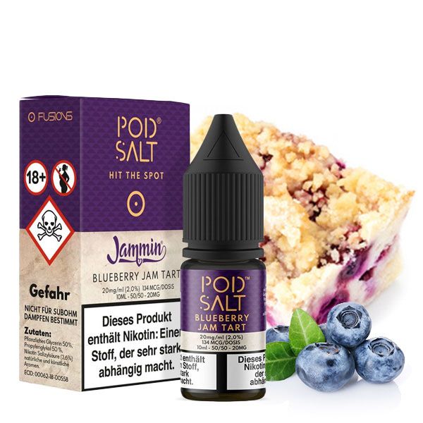 Pod Salt Blueberry Jam Tart 10ml Nikotinsalz Liquid