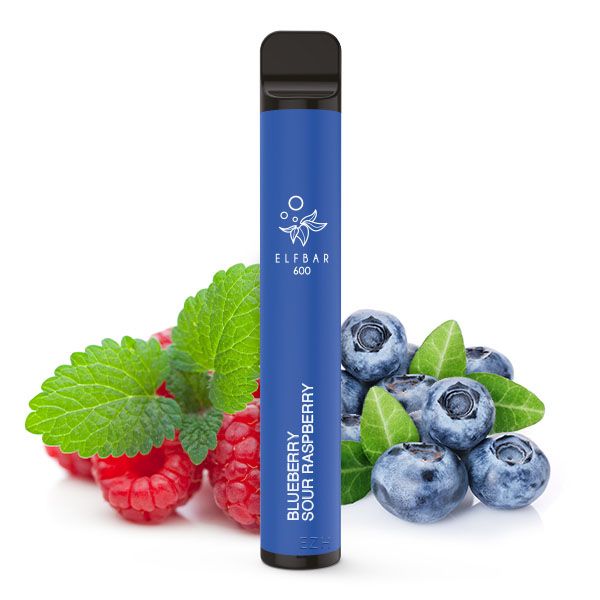 Elfbar 600 Einweg E-Zigarette Blueberry Sour Raspberry 20mg