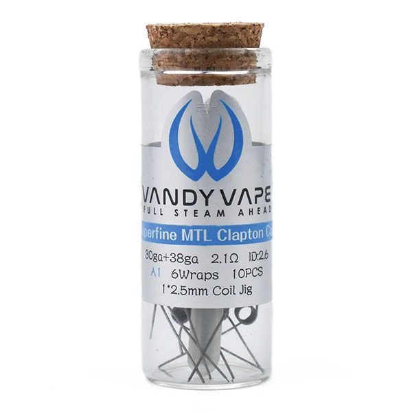 Vandy Vape Prebuilt Superfine MTL Clapton Coil A1 2,1 Ohm I 10 Stück