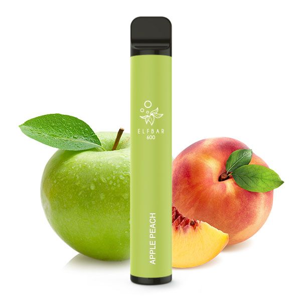 Elfbar 600 Einweg E-Zigarette Apple Peach 20mg