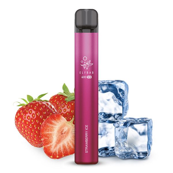 Elfbar 600 V2 Strawberry Ice Einweg E-Zigarette 20mg