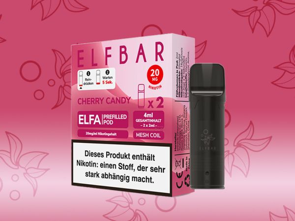 Elfbar ELFA Pods Cherry Candy 20mg I 2 Stk