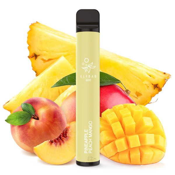 Elfbar 600 Einweg E-Zigarette Pineapple Peach Mango 20mg