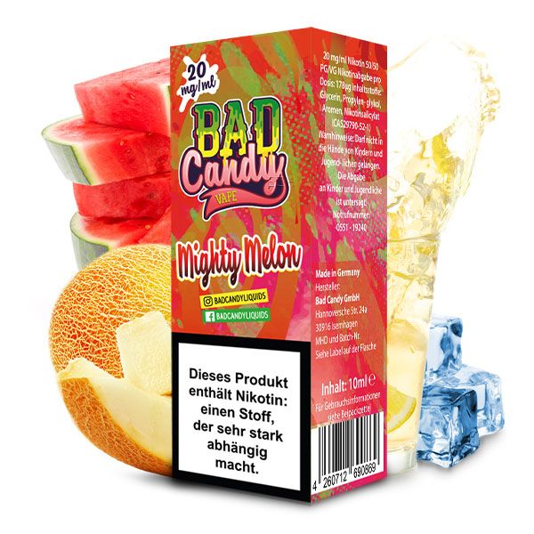 Bad Candy Mighty Melon 10ml Salt Liquid