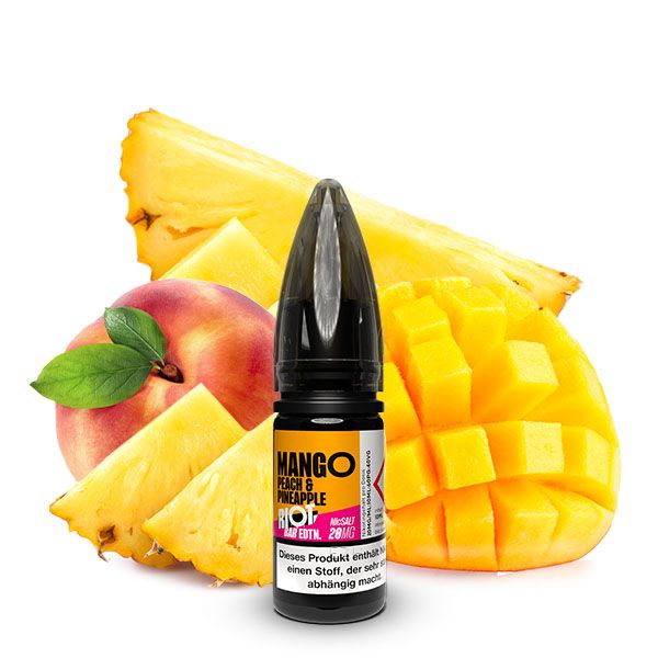 Riot BAR EDTN Mango, Peach &amp; Pineapple NicSalt 10ml