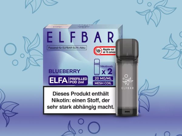 Elfbar ELFA Pods Blueberry 20mg I 2 Stk !!Vorbestellung!!