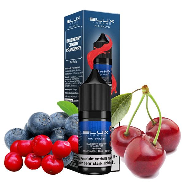ELUX Blueberry Cherry Cranberry Nikotinsalz Liquid 10ml