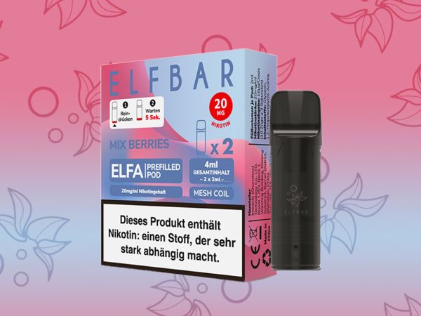 Elfbar ELFA Pods Mix Berries 20mg I 2 Stk