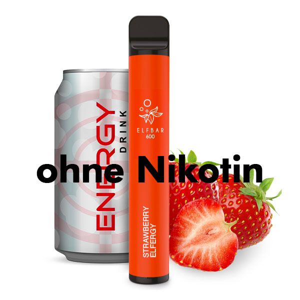 Elfbar 600 Einweg E-Zigarette Strawberry Elfergy ohne Nikotin