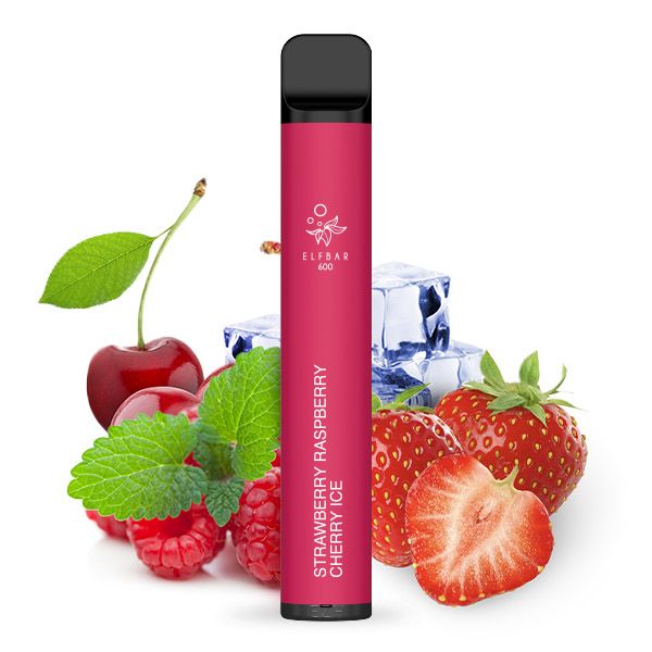 Elfbar 600 Einweg E-Zigarette Strawberry Raspberry Cherry Ice 20mg